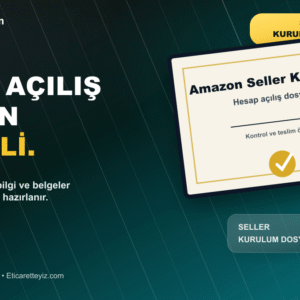 Amazon Hesap Açma Hizmeti belge ve sertifika odaklı close-up görseli