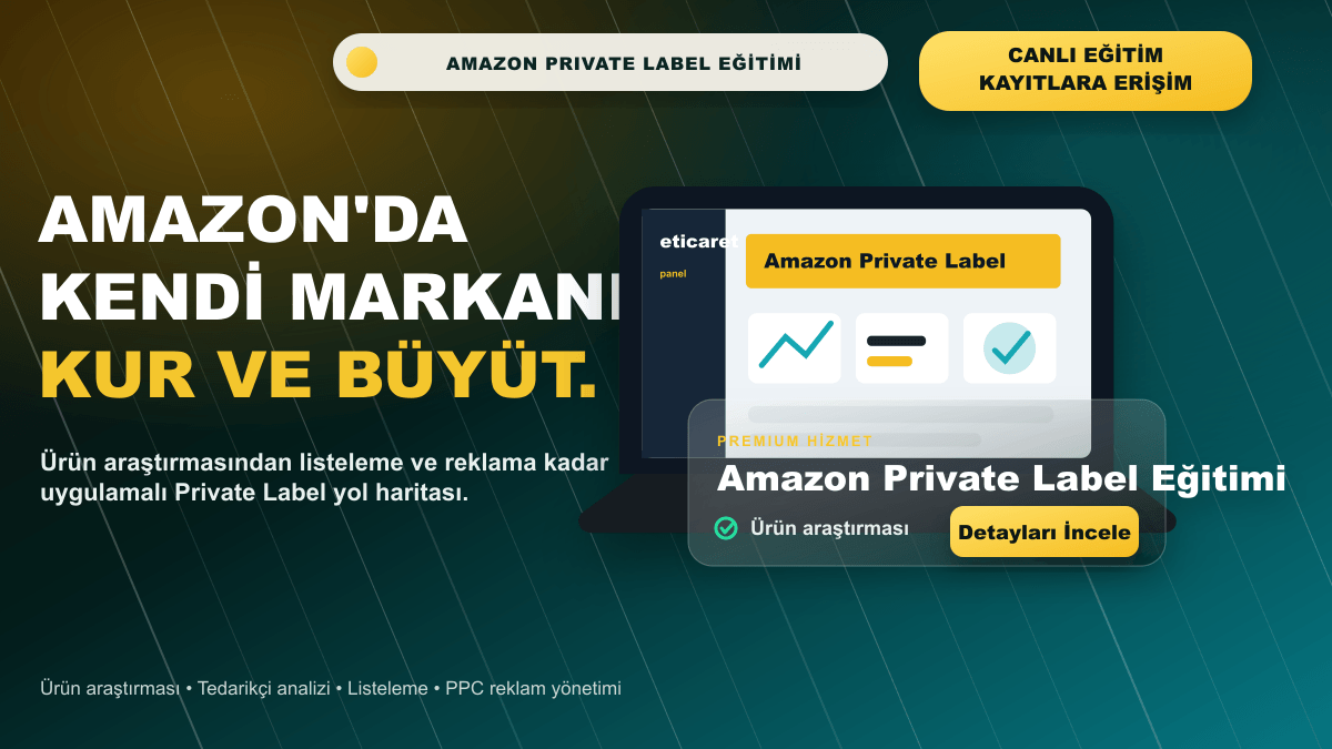 Amazon Private Label Eğitimi premium hero kapak görseli