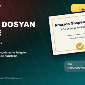 Amazon Suspend Çözüm Hizmeti belge ve sertifika odaklı close-up görseli