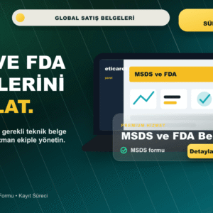 MSDS ve FDA Belgeleri Temini premium hero kapak görseli
