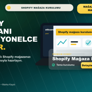 Shopify Mağaza Kurulumu ve Marka Kaydı premium hero kapak görseli