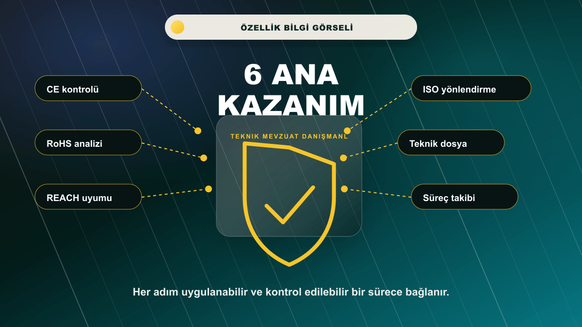 Teknik Mevzuat Danışmanlığı 6 ana kazanım bilgi görseli