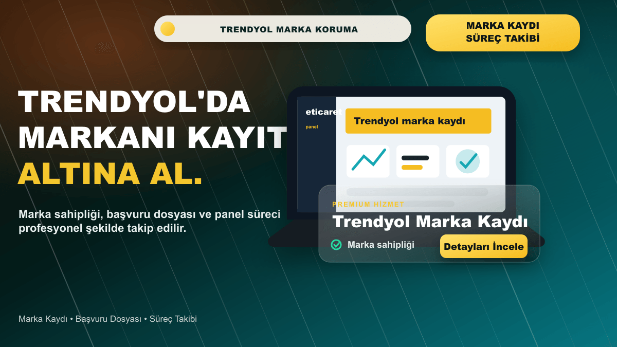 Trendyol Marka Kaydı premium hero kapak görseli