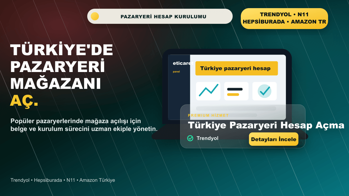 Türkiye Pazaryeri Hesap Açma premium hero kapak görseli