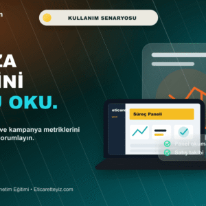 Türkiye Pazaryeri Satış ve Yönetim Eğitimi kullanım senaryosu görseli
